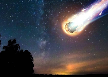 Meteoro em chamas reino unido