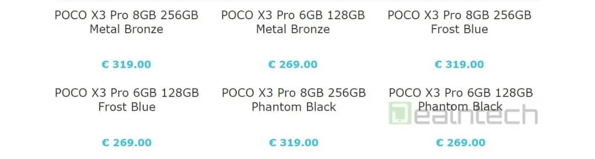 Xiaomi POCO X3 Pro preço