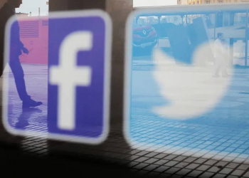 Twitter facebook reacções