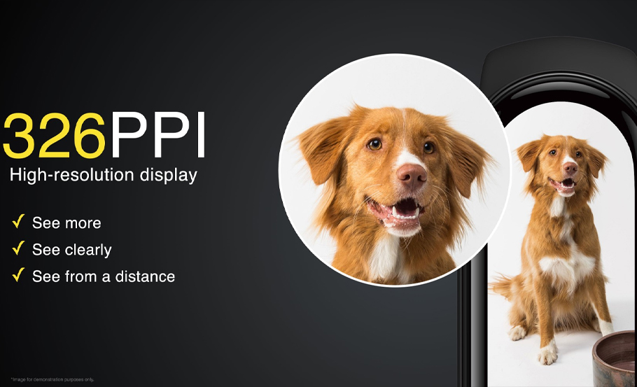 Xiaomi mi band 6 ecrã