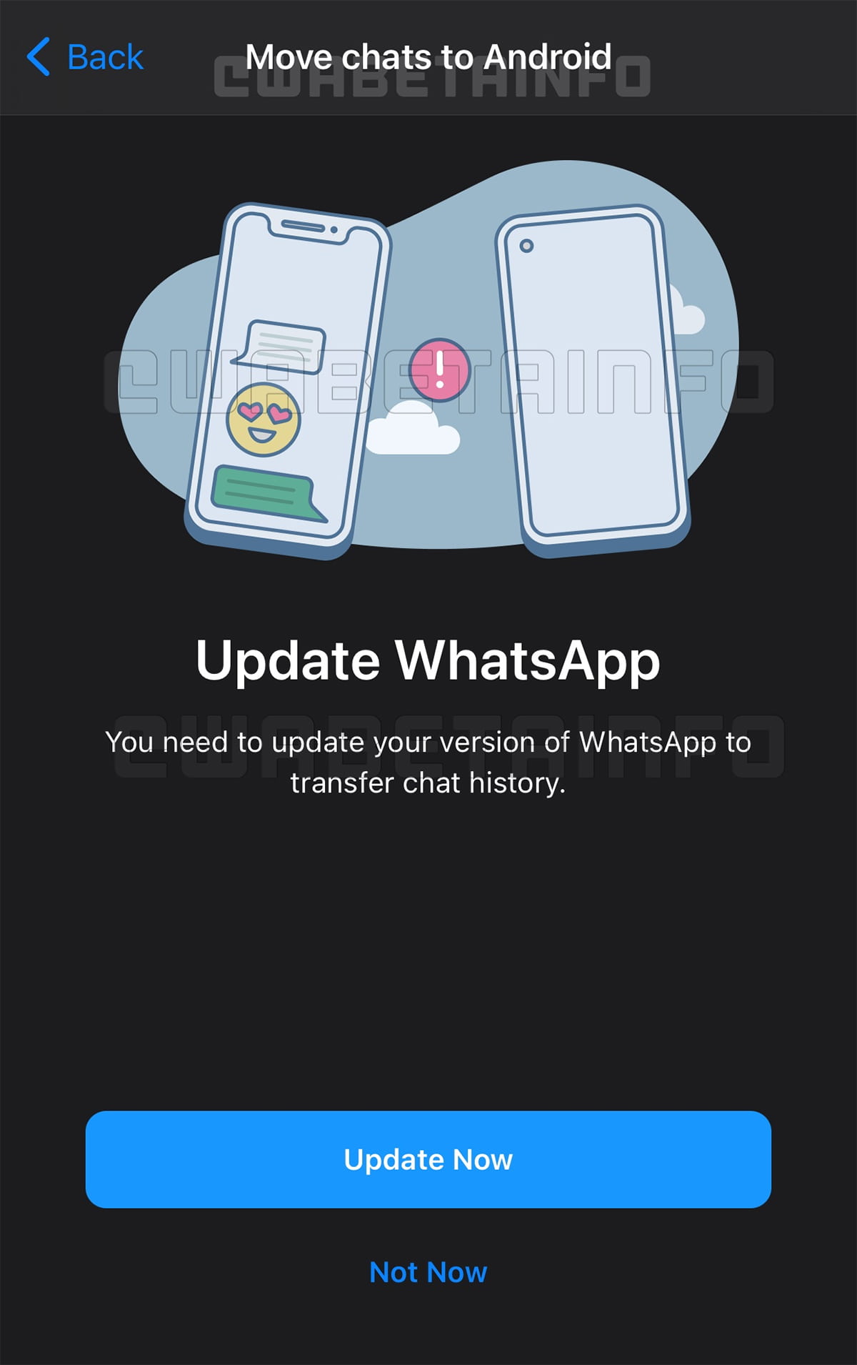 WhatsApp facilitará la importación de chats entre Android e iOS
