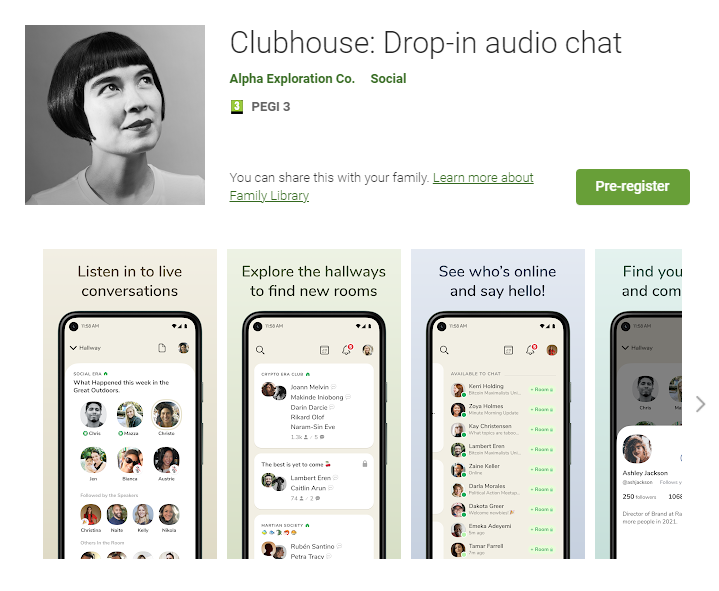Clubhouse para Android