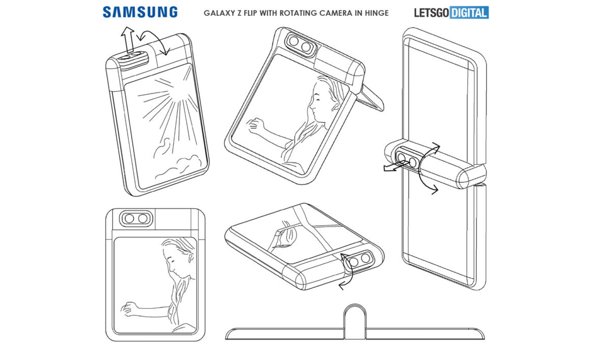 Samsung Galaxy Flip Patente Câmara Rotativa