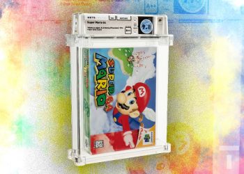 Super mario 64 leilão 1 milhão