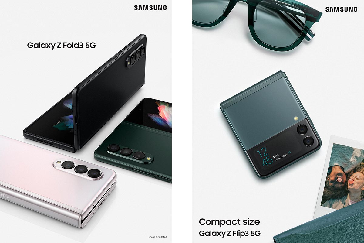 Galaxy Z Fold3 5G e Galaxy Z Flip3 5G Galaxy Z Flip3 5G, Galaxy Z Fold3 5G, Samsung, smartphones TecheNet Galaxy z fold3 5g e galaxy z flip3 5g: samsung revela novos smartphones
