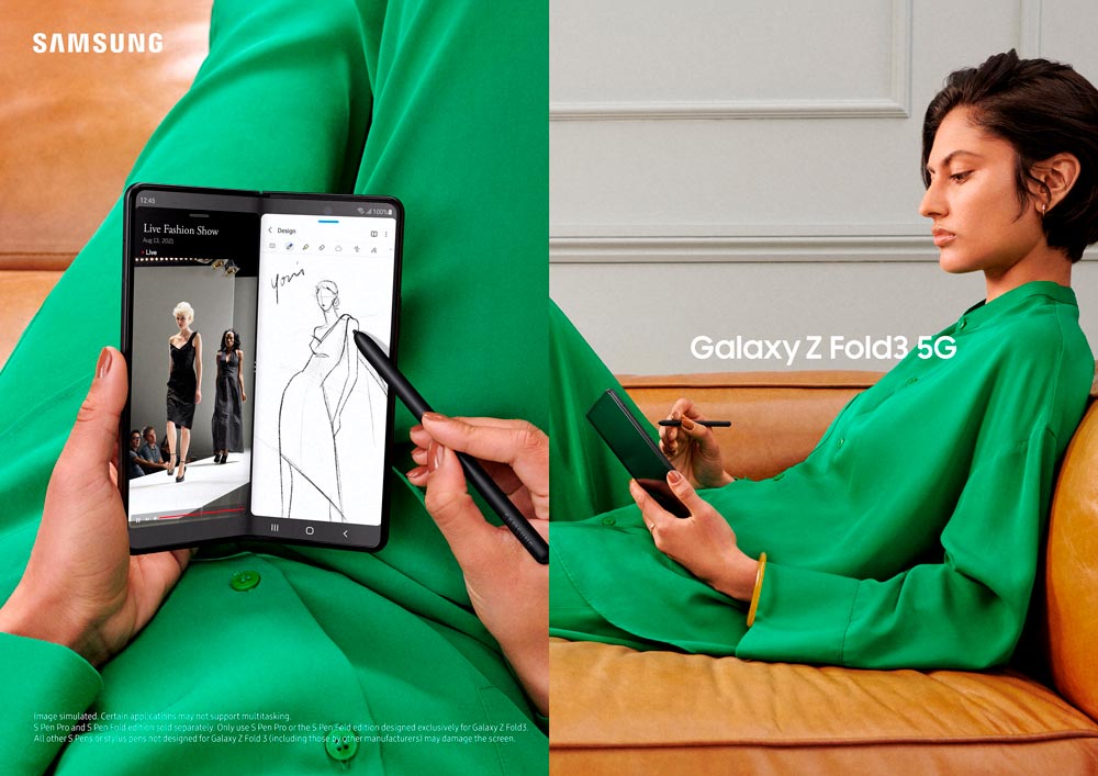 Galaxy Z Fold3 5G Galaxy Z Flip3 5G, Galaxy Z Fold3 5G, Samsung, smartphones TecheNet Galaxy z fold3 5g: para trabalho e lazer