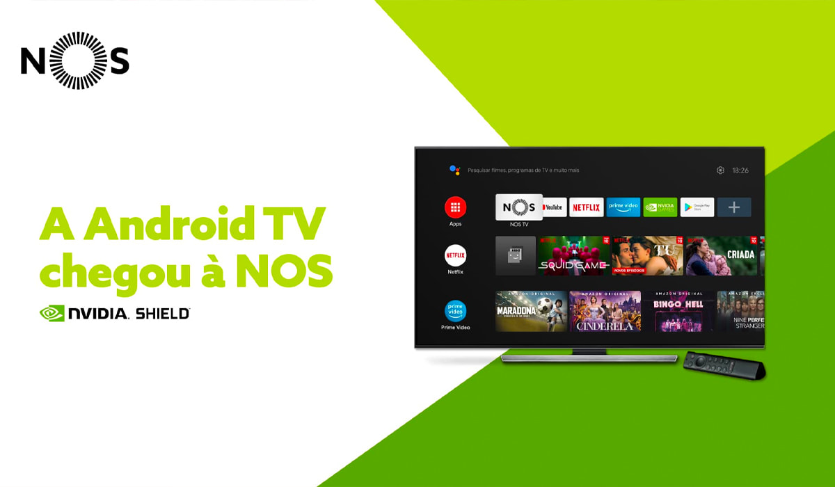 NOS Android TV NVIDIA Shield TV
