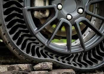 Pneu sem ar, que não fura, é nova criação da michelin