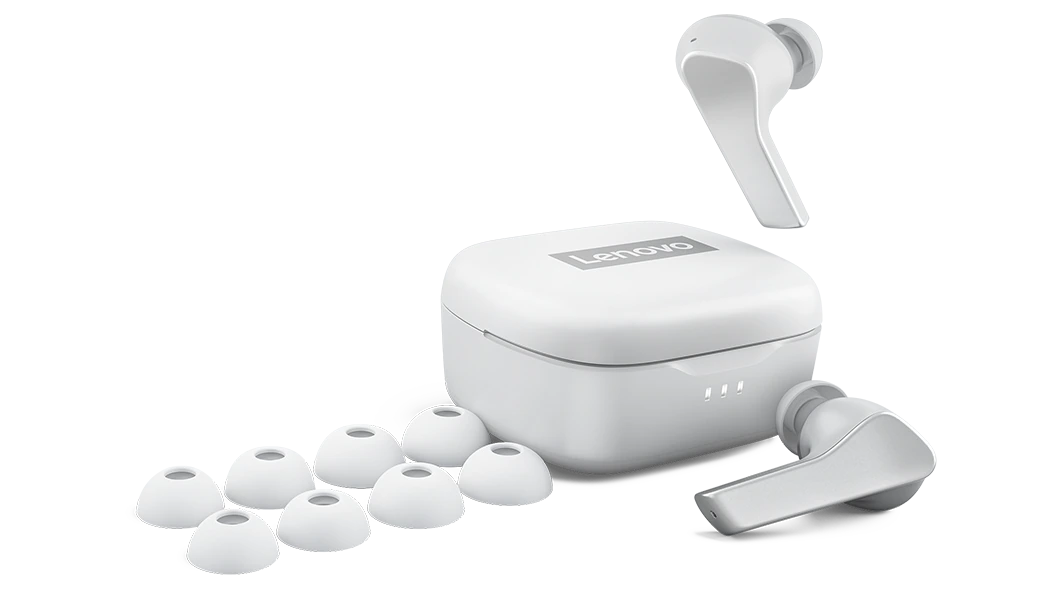 Smart Wireless Earbuds lenovo, presentes de Natal TecheNet Lenovo smart wireles earbuds