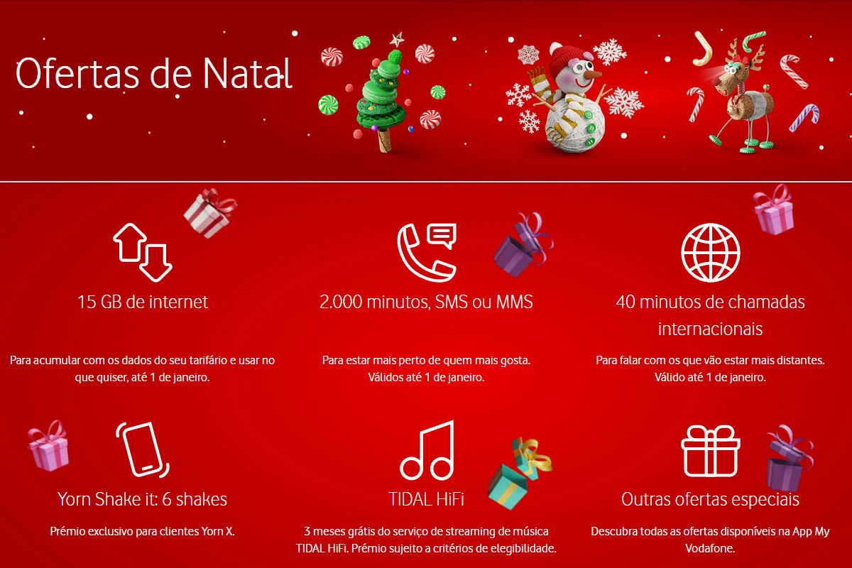 Comunicações gratuitas são prenda da Vodafone