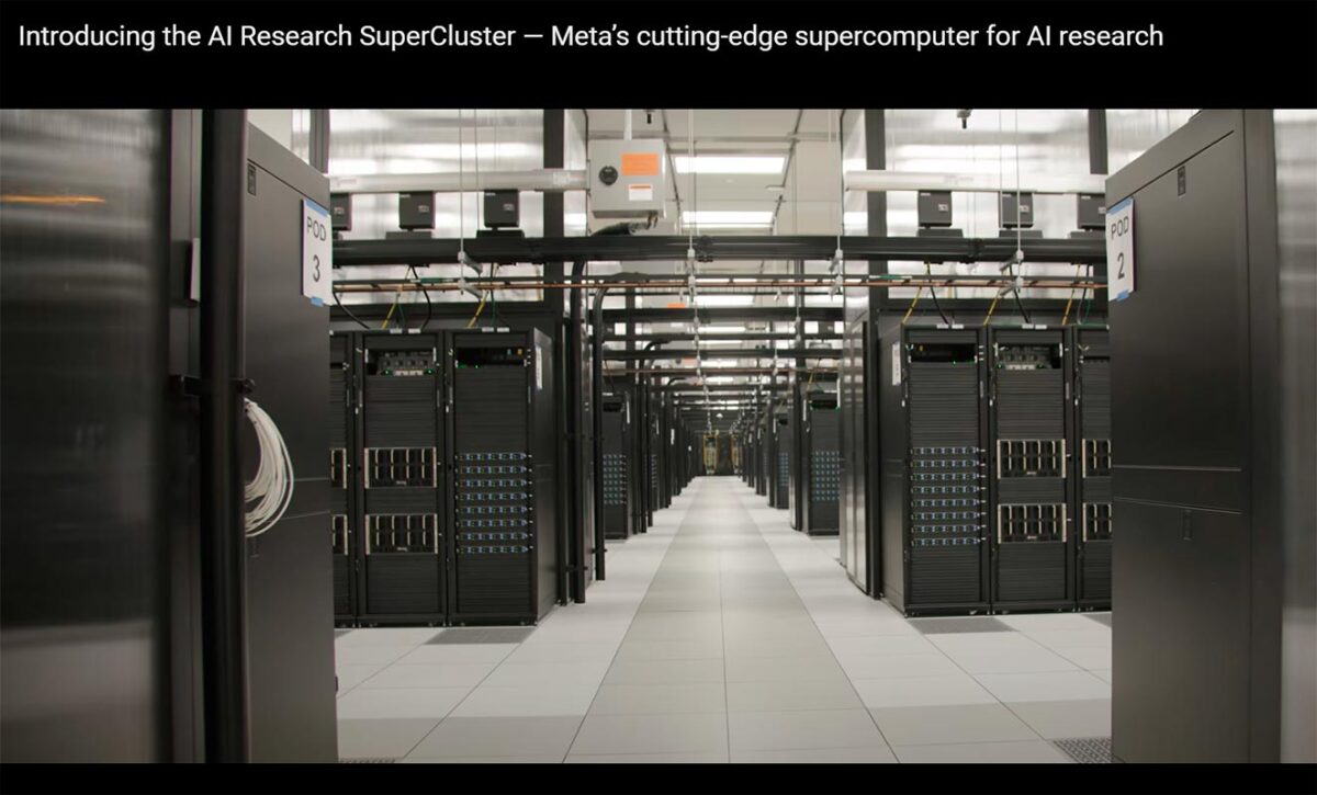 AI Research SuperCluster AI RSC, facebook, Meta, supercomputador TecheNet Meta revela mais rápido supercomputador de ia