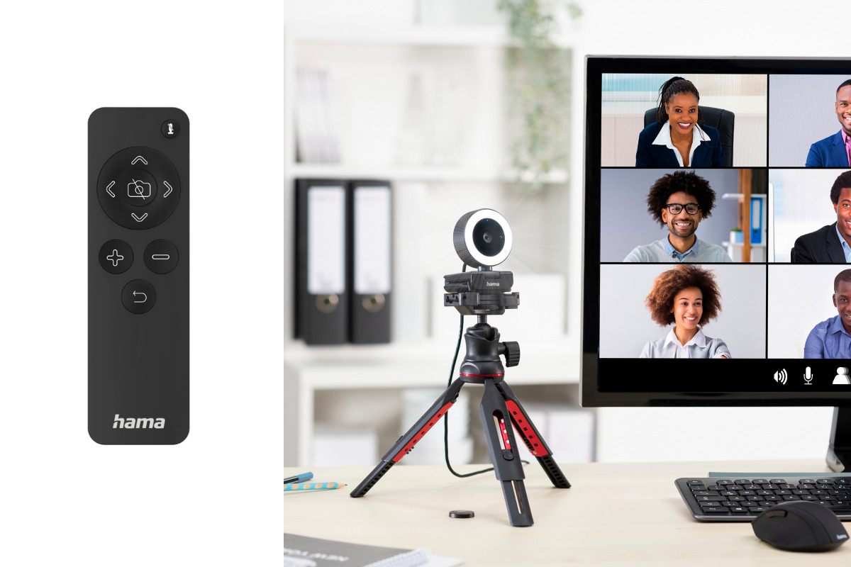 Hama revela webcam com anel de luz integrado