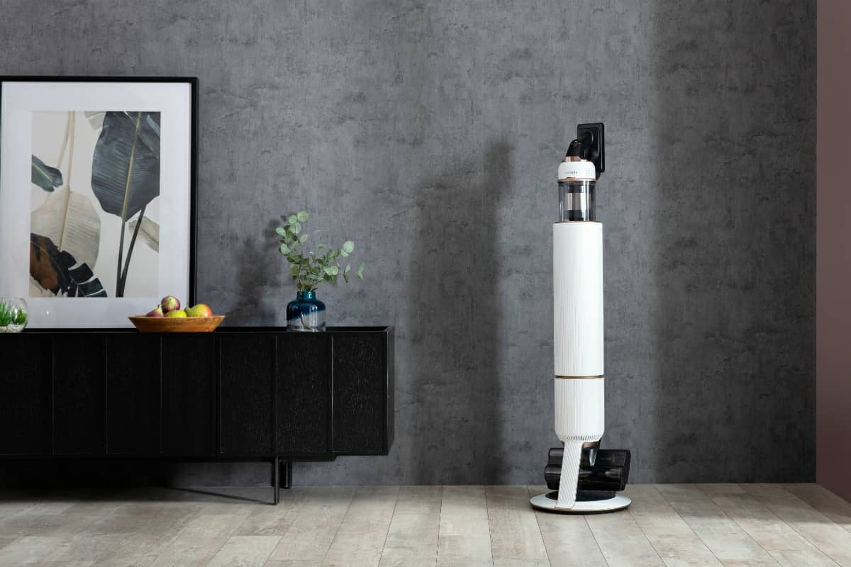 Bespoke jet: aspirador da samsung com clean station