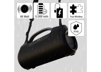 Hama soundbarrel: uma coluna bluetooth poderosa com função powerbank