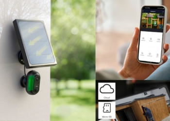 Hama câmara de vigilância wi-fi para exteriores com módulo solar