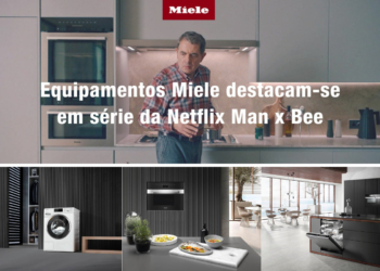 Equipamentos miele em destaque na série man x bee da netflix