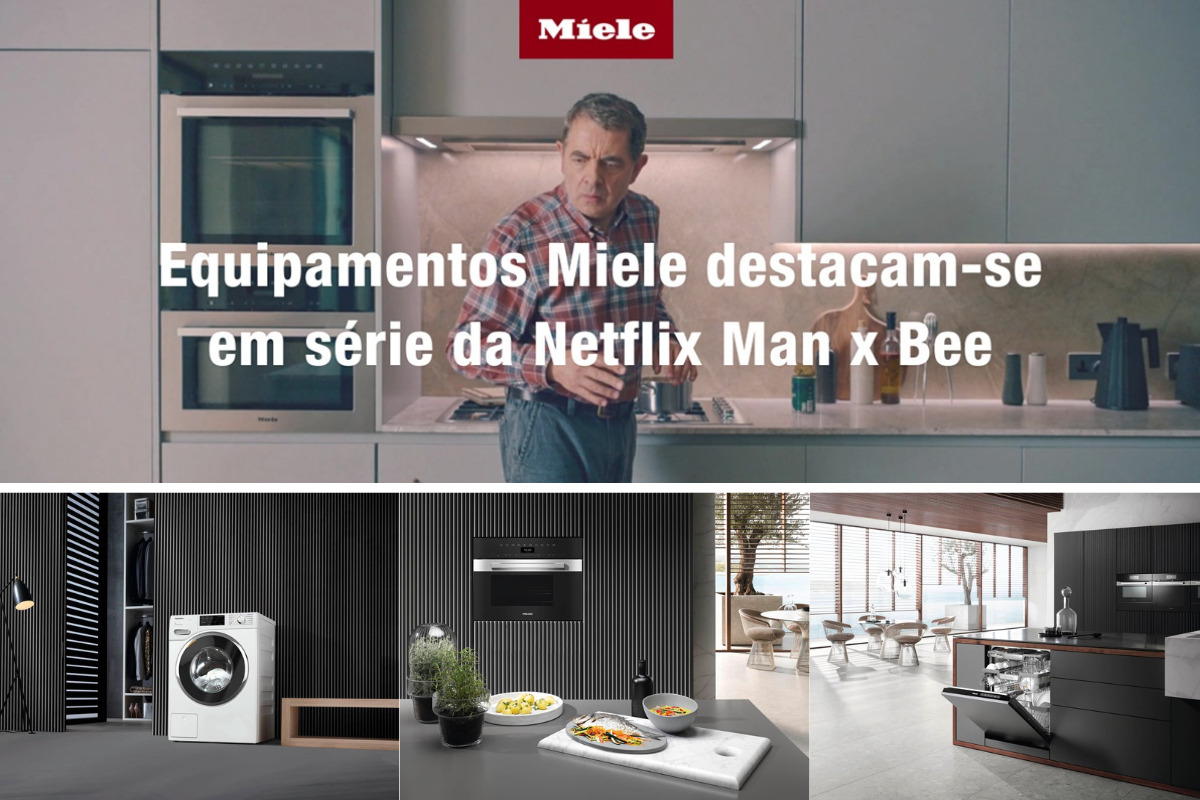 Equipamentos miele em destaque na série man x bee da netflix