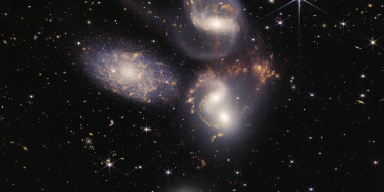 O “Quinteto de Stephan” (uma das primeiras imagens do James Webb)