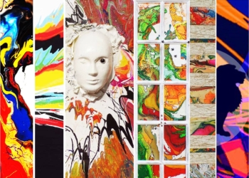 Obras da artista mafalda d’eça em exposição na galeria beltrão coelho