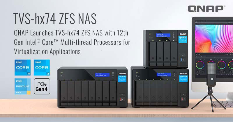 QNAP lança NAS de alto desempenho ZFS TVS-hx74