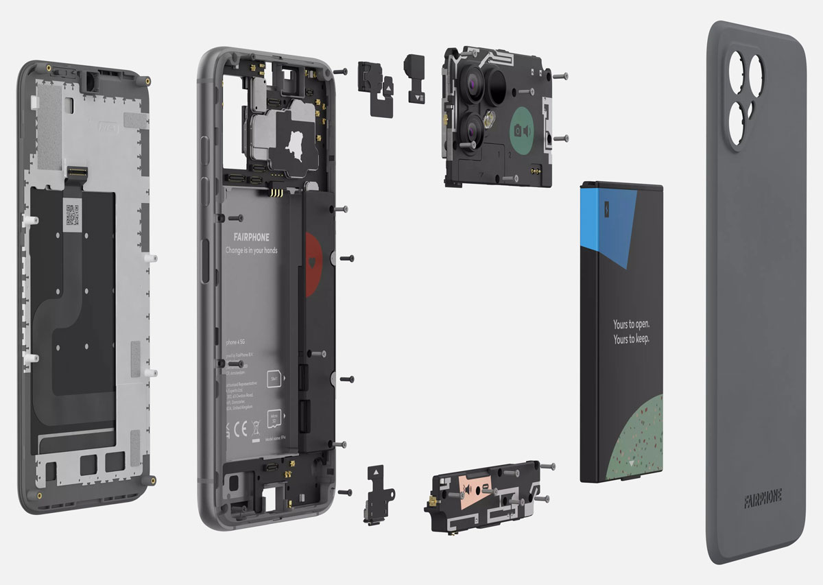O smartphone Fairphone 4 5G  é modular