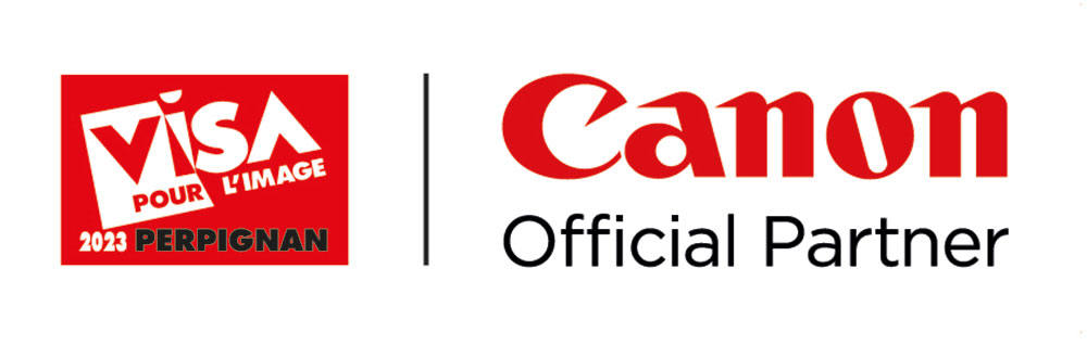 Canon x Visa Composite Logo 2023 canon, festival de fotojornalismos, fotografia, fotojornalismo, fotojornalista, Visa pour l'Image TecheNet Canon procura os melhores do fotojornalismo no visa pour l’image 2023