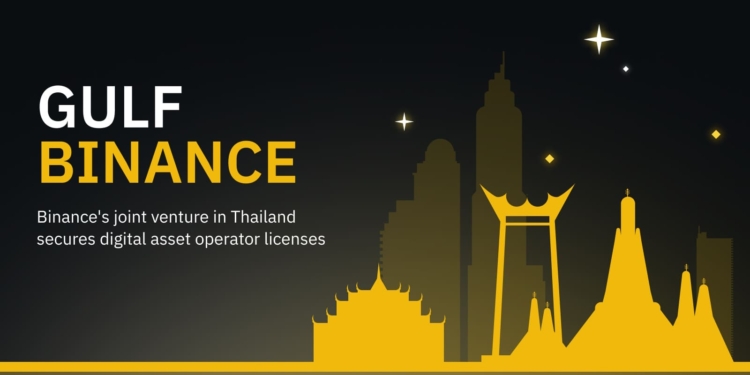 Gulf Binance autorizada a operar ativos digitais na Tailândia