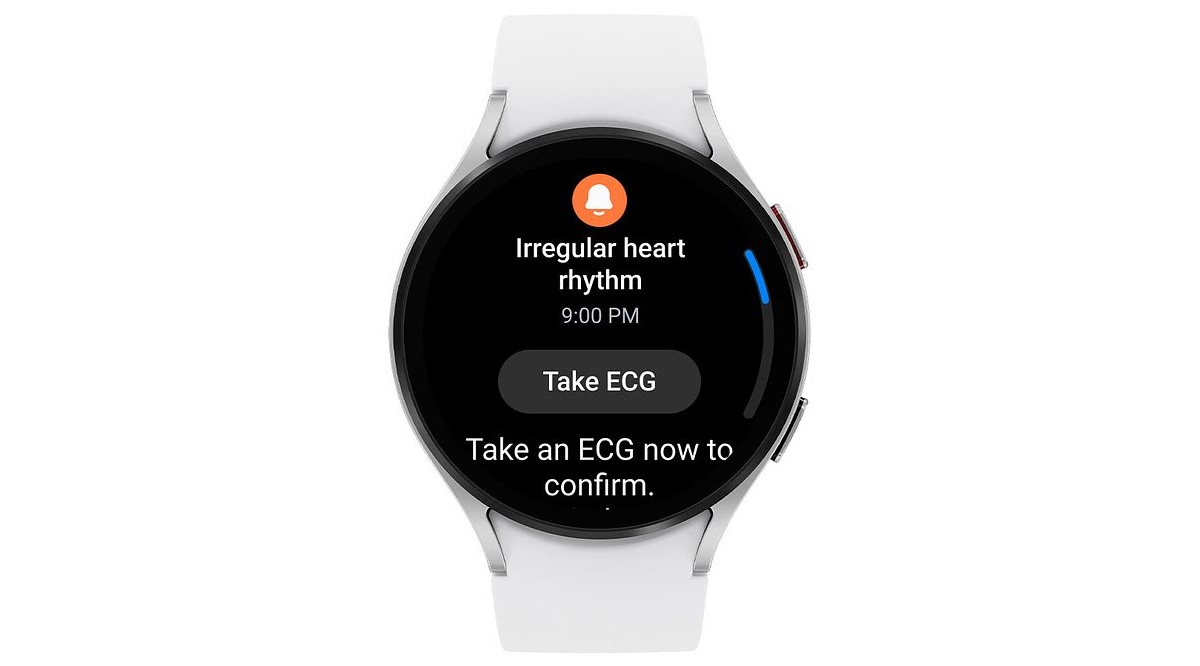 Notificação de Ritmo Cardíaco Irregular integrada no Samsung Galaxy Watch
