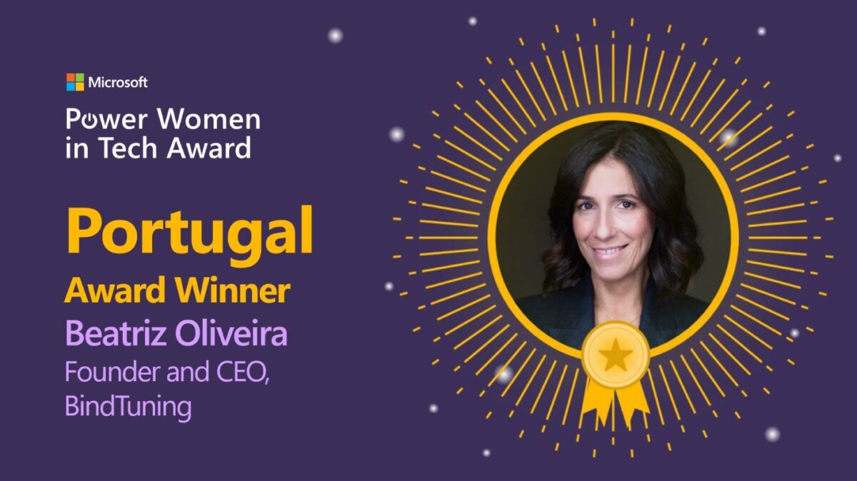 Beatriz Oliveira distinguida nos Microsoft Power Women in Tech Awards