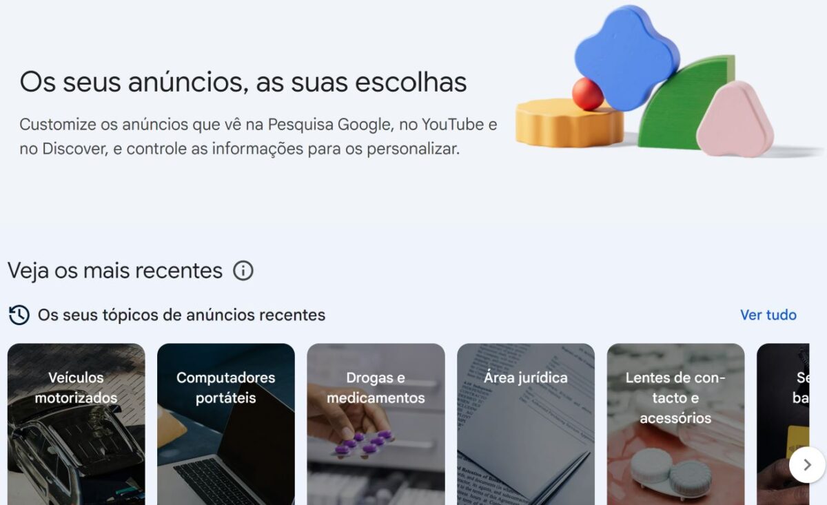 central anuncios google anúncios, dicas, google TecheNet Como controlar os anúncios indesejados exibidos pelo google