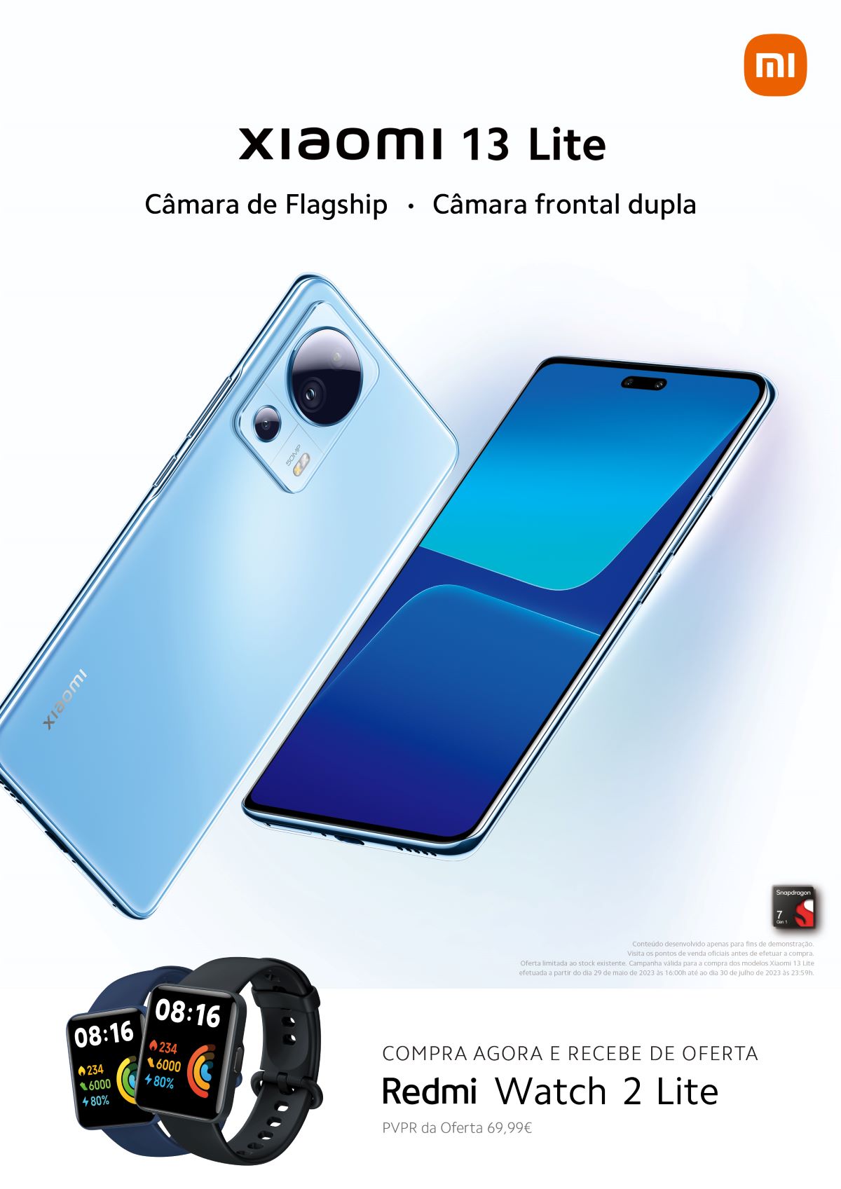 Xiaomi 13 Lite com Redmi Watch 2 Lite Redmi Watch 2 Lite, Xiaomi, Xiaomi 13 Lite TecheNet Xiaomi 13 lite com redmi watch 2 lite redmi watch 2 lite, xiaomi, xiaomi 13 lite