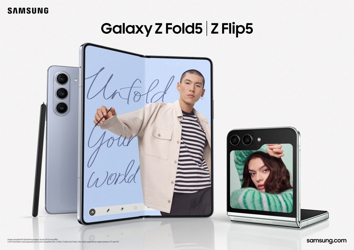 Samsung anuncia os novos Galaxy Z Flip5 e Galaxy Z Fold5