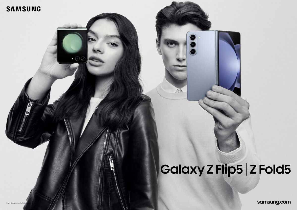 Galaxy Z Flip5: Autonomia expressiva de bolso