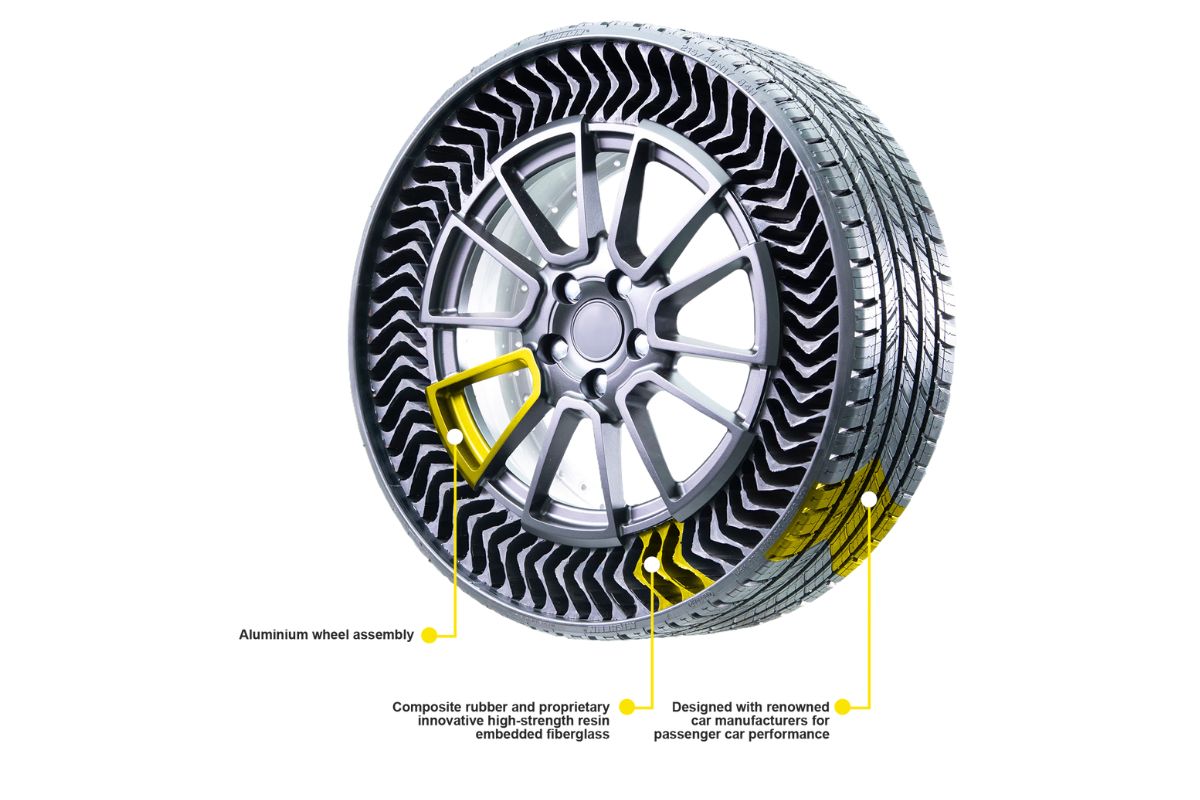 michelin Michelin, pneu, pneus que não furam, teste, Uptis TecheNet Pneu uptis