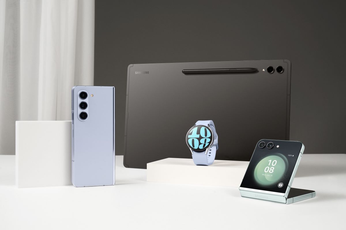 Galaxy z fold5, galaxy z flip5, watch6 e galaxy tab s9