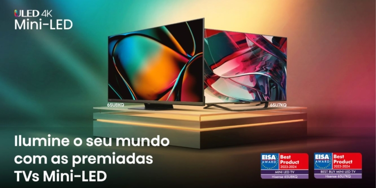 Hisense U8KQ: Prémio EISA “Mini-LED TV 2023-2024”