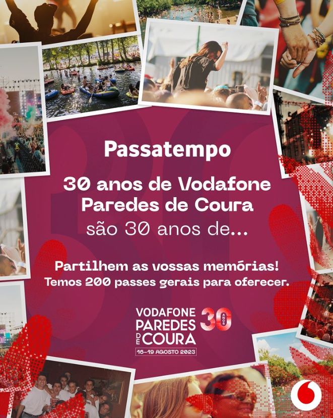 Vodafone oferece 200 passes para o Vodafone Paredes de Coura