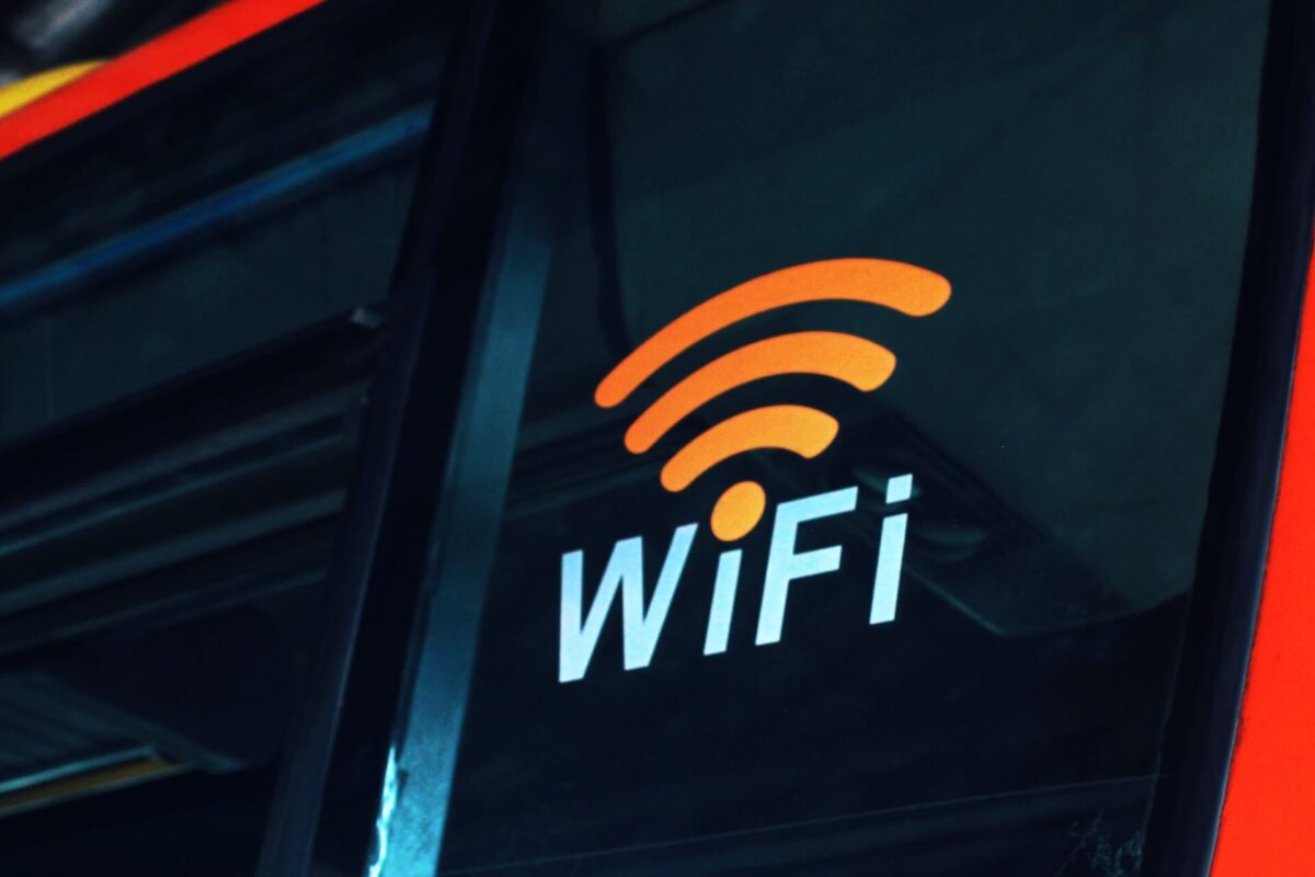 Foto de um sinal de Wi-Fi