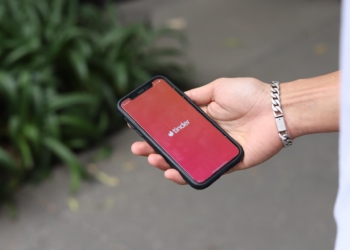 Tela de início do tinder