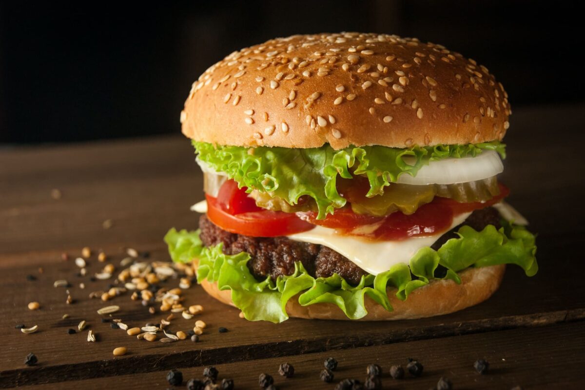 imagem de um hambúrguer