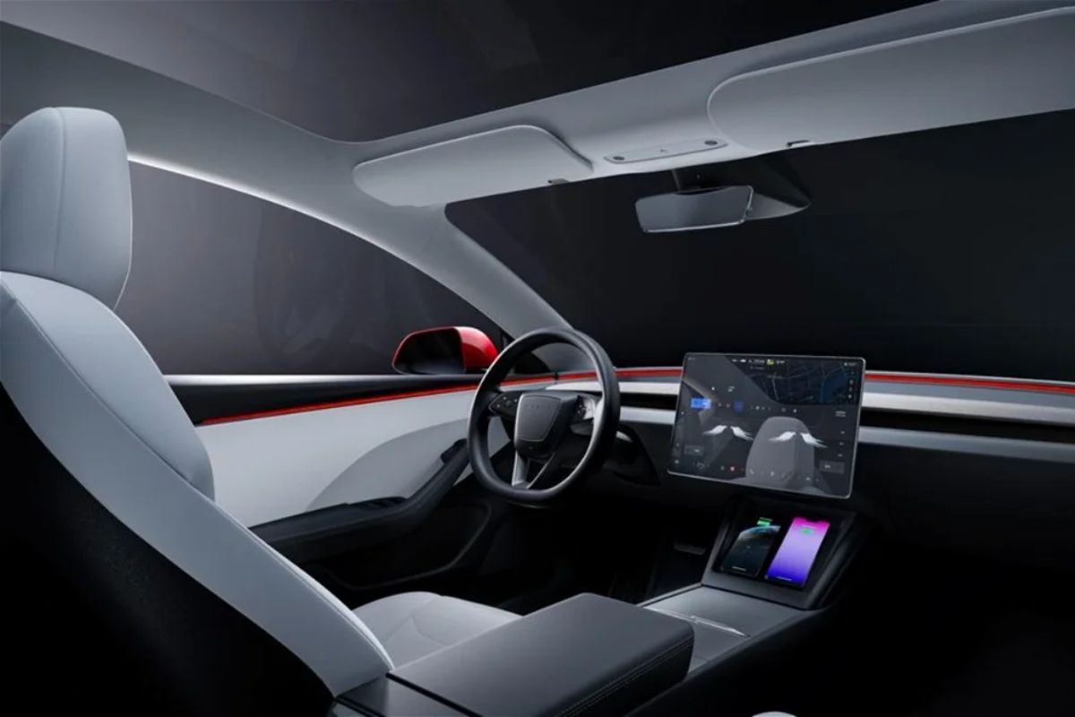 O interior do novo Tesla 3