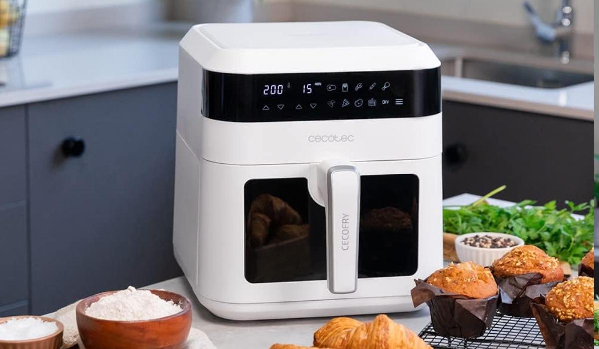 Cecotec Cecofry Experience Window White 6000 1 Air Fryer, família, oferta, promoção TecheNet Cecotec cecofry experience window white 6000 1 air fryer, família, oferta, promoção