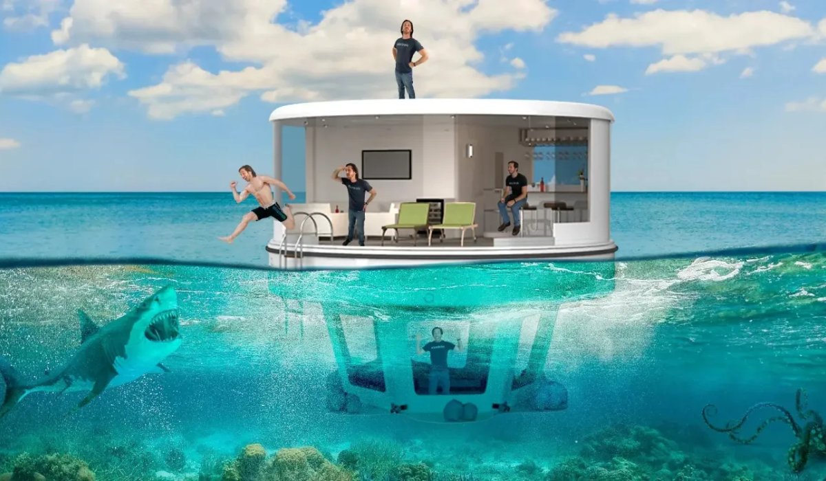 Kinocean Casa barco eletrica 2 Casa-barco, elétrica, Kinocean, Submarino TecheNet Kinocean casa-barco elétrica (2)