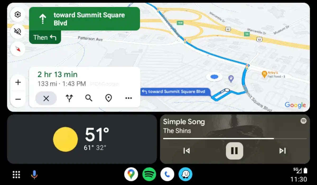 Android Auto - Google Maps