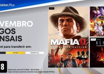 Novidades no playstation plus: 3 jogos gratuitos em novembro