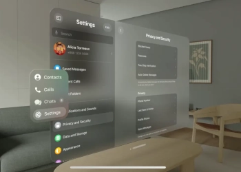 Telegram apple visionos