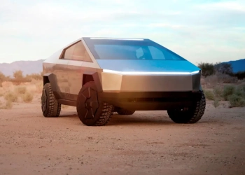 Tesla cybertruck modo caranguejo