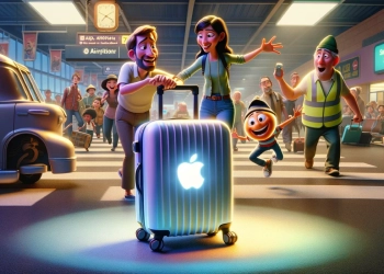 Apple airtag - mala roubada e ladrão