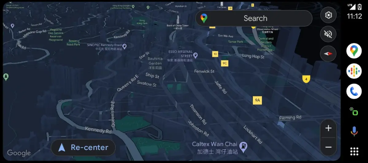 Google Maps 3D - Android Auto