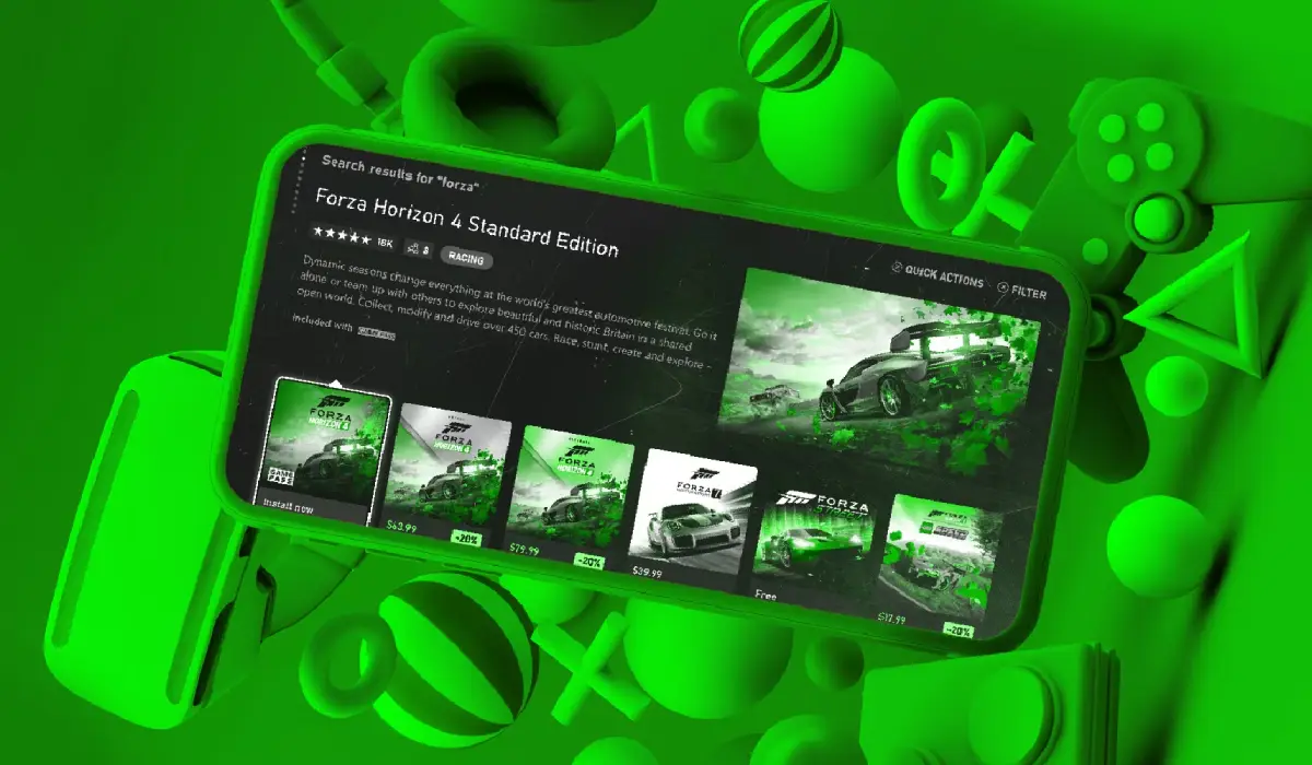 Microsoft Xbox loja para smartphones